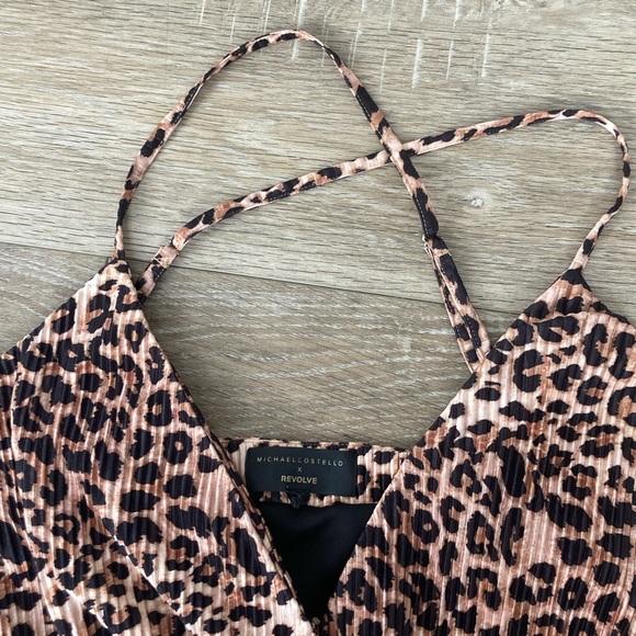 Leopard print short romper by Michael Costello x Revolve - Picture 6 of 7